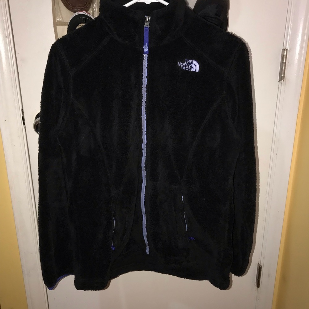 Black Fluffy The North Face Jacket